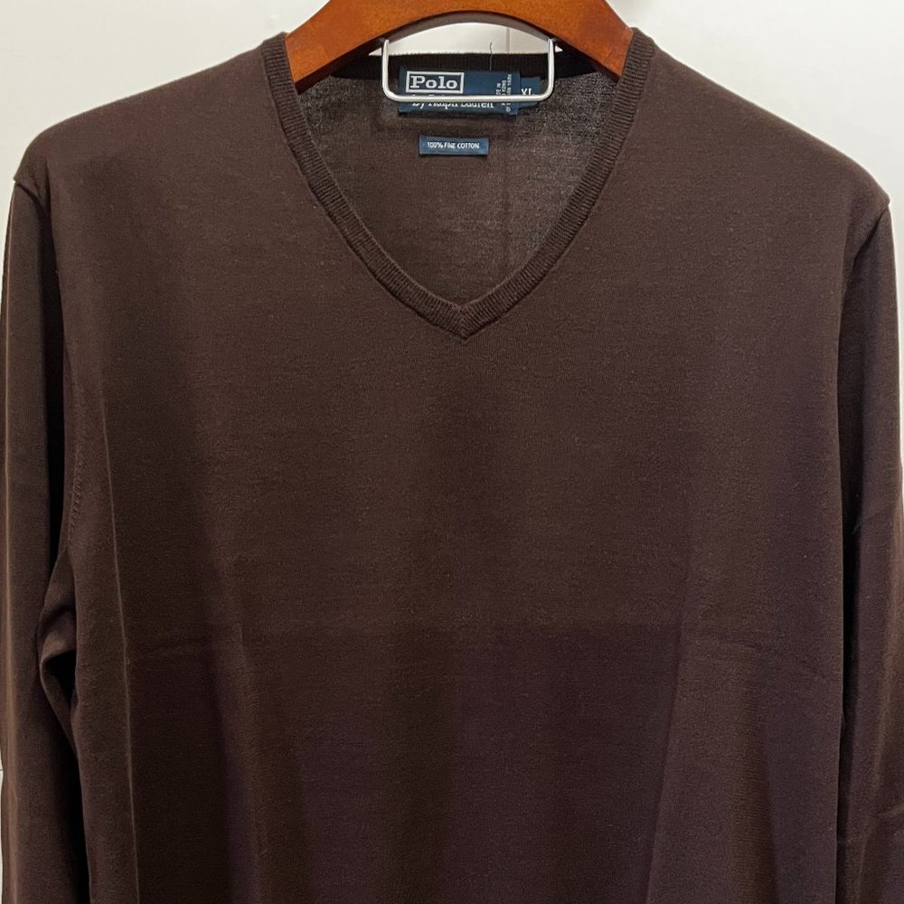 Cotton Ralph Lauren V-Neck Sweater
